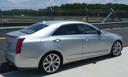 2013 Cadillac ATS rear quarter view