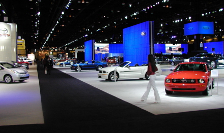 Chicago Auto Show floor
