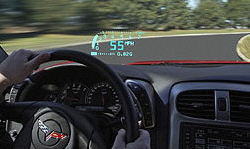 Chevrolet Corvette head-up display (HUD)