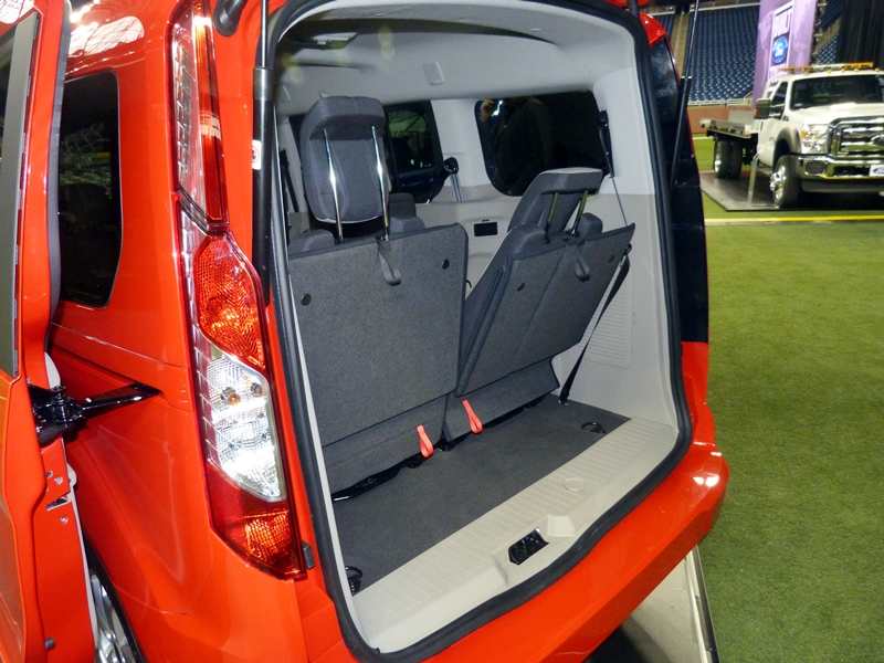 2014 Ford Transit Connect cargo area behind the third row