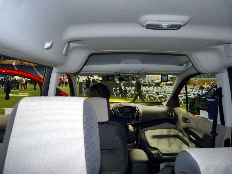 2014 Ford Transit Connect view from the third row