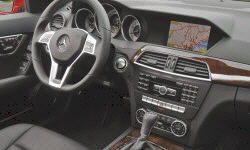 Coupe Models at TrueDelta: 2014 Mercedes-Benz C-Class interior