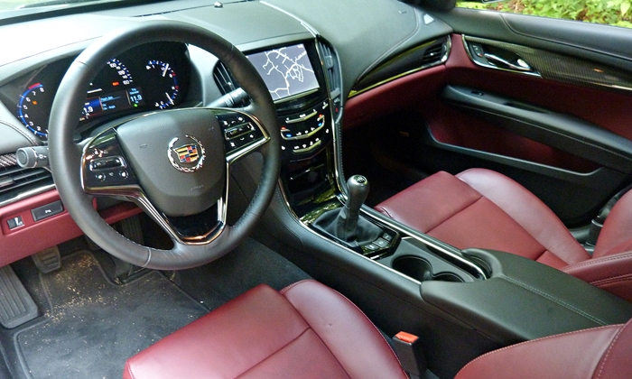 ATS Reviews: Cadillac ATS red interior