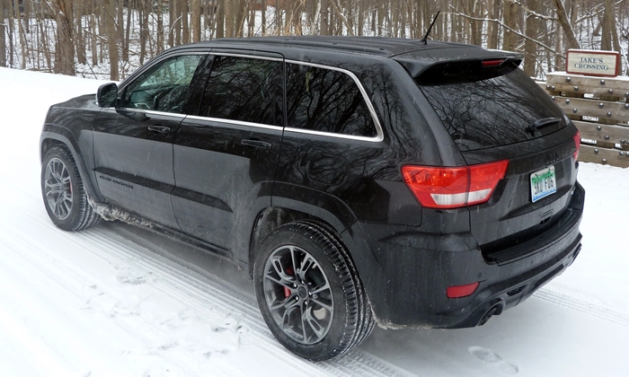 Grand Cherokee Reviews: 2013 Jeep Grand Cherokee SRT8 rear quarter view