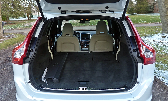 XC60 Reviews: Volvo XC60 cargo area seat folded
