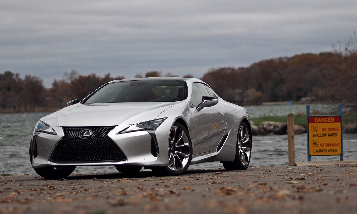 LC Reviews: Lexus LC 500 front angle view low