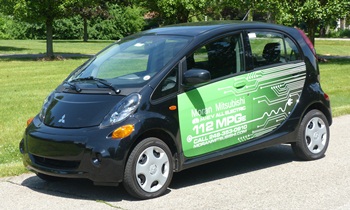 Mitsubishi i-MiEV front quarter view