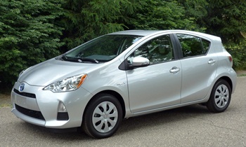 Toyota Prius c front quarter view