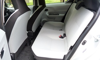 Prius c Reviews: Toyota Prius c rear seat