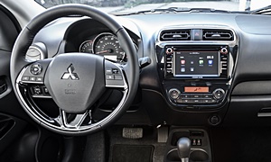 Mitsubishi Models at TrueDelta: 2020 Mitsubishi Mirage G4 interior