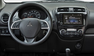 Mitsubishi Models at TrueDelta: 2021 Mitsubishi Mirage G4 interior