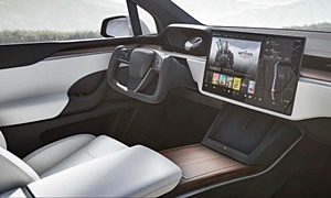 SUV Models at TrueDelta: 2021 Tesla Model X interior