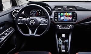 Nissan Models at TrueDelta: 2024 Nissan Versa interior