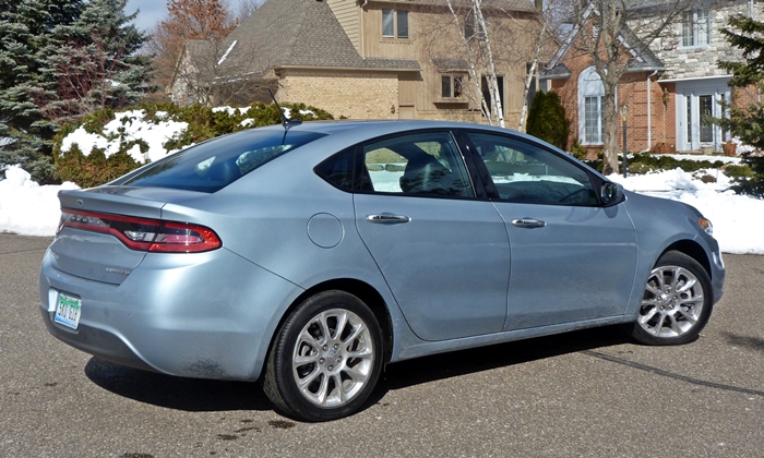 Dart Reviews: 2013 Dodge Dart Limited rear quarter view