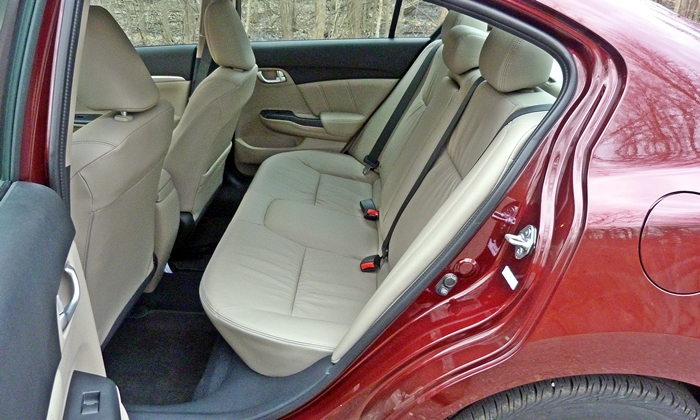 Civic Reviews: 2013 Honda Civic EX-L rear seat