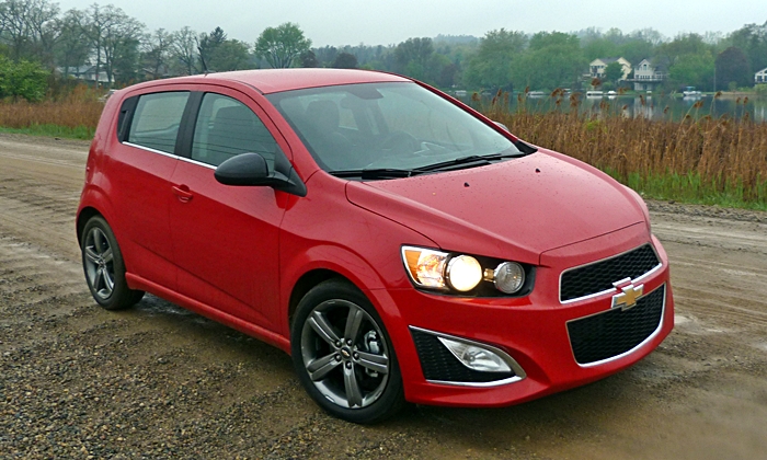 Sonic Reviews: Chevrolet Sonic RS front quarter