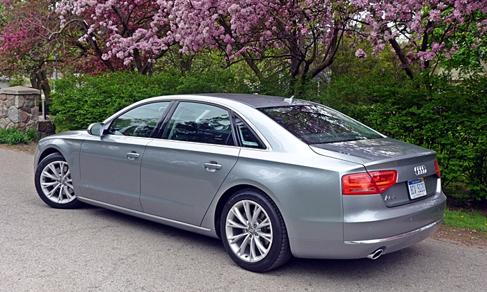 A8 / S8 Reviews: Audi A8 L rear quarter