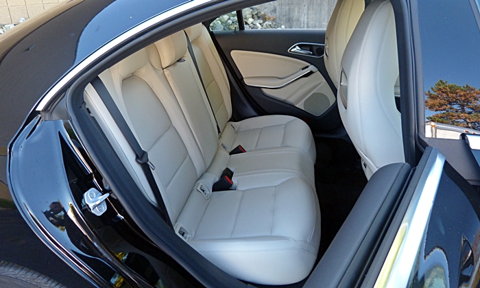 CLA Reviews: Mercedes-Benz CLA250 back seat