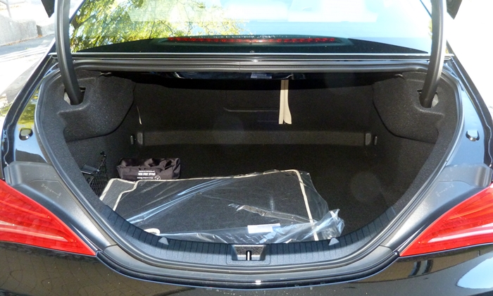 CLA Reviews: Mercedes-Benz CLA250 trunk