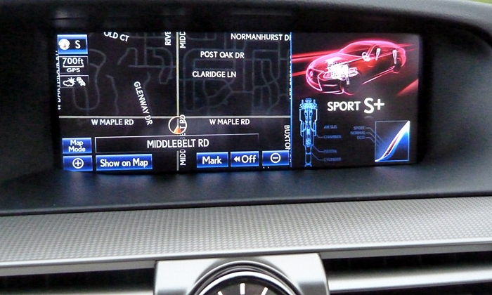 Lexus LS Photos: LS 460 F Sport infotainment display