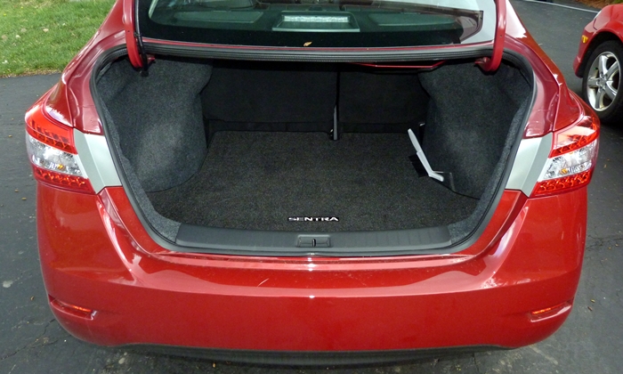 Sentra Reviews: 2014 Nissan Sentra trunk