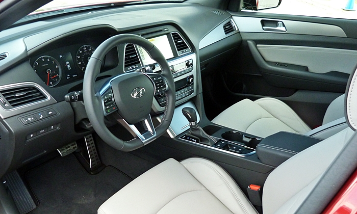 Sonata Reviews: 2015 Hyundai Sonata Sport 2.0T interior