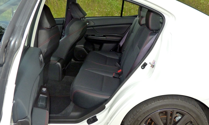 WRX Reviews: 2015 Subaru WRX back seat