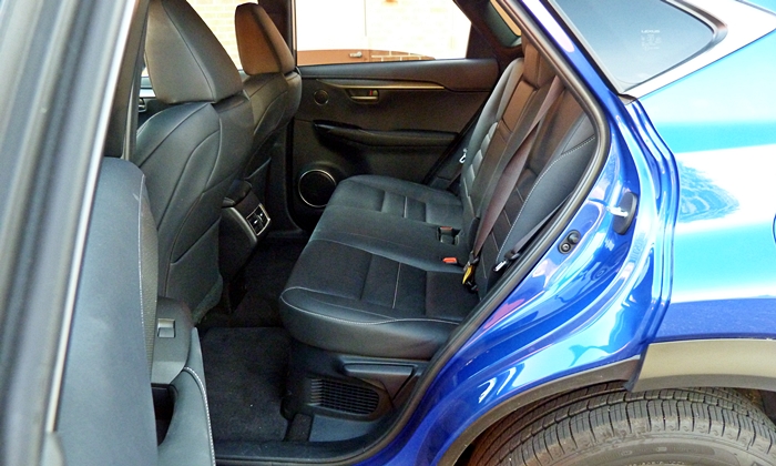NX Reviews: Lexus NX 200t F Sport back seat