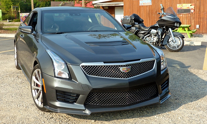 ATS Reviews: Cadillac ATS-V front angle Hell
