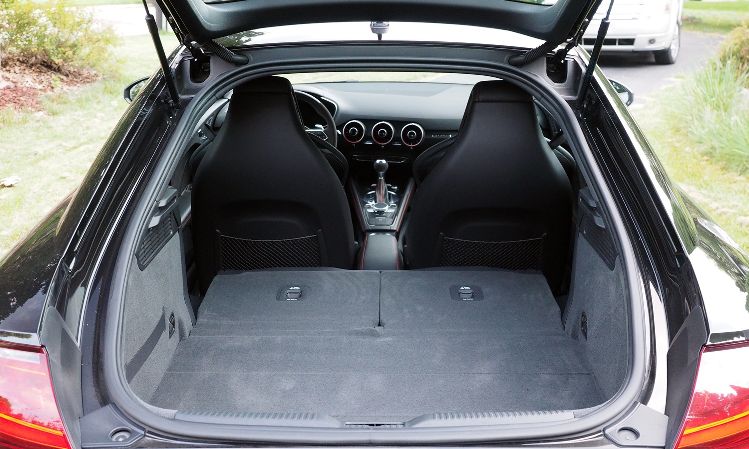 TT Reviews: Audi TT RS cargo area seats folded