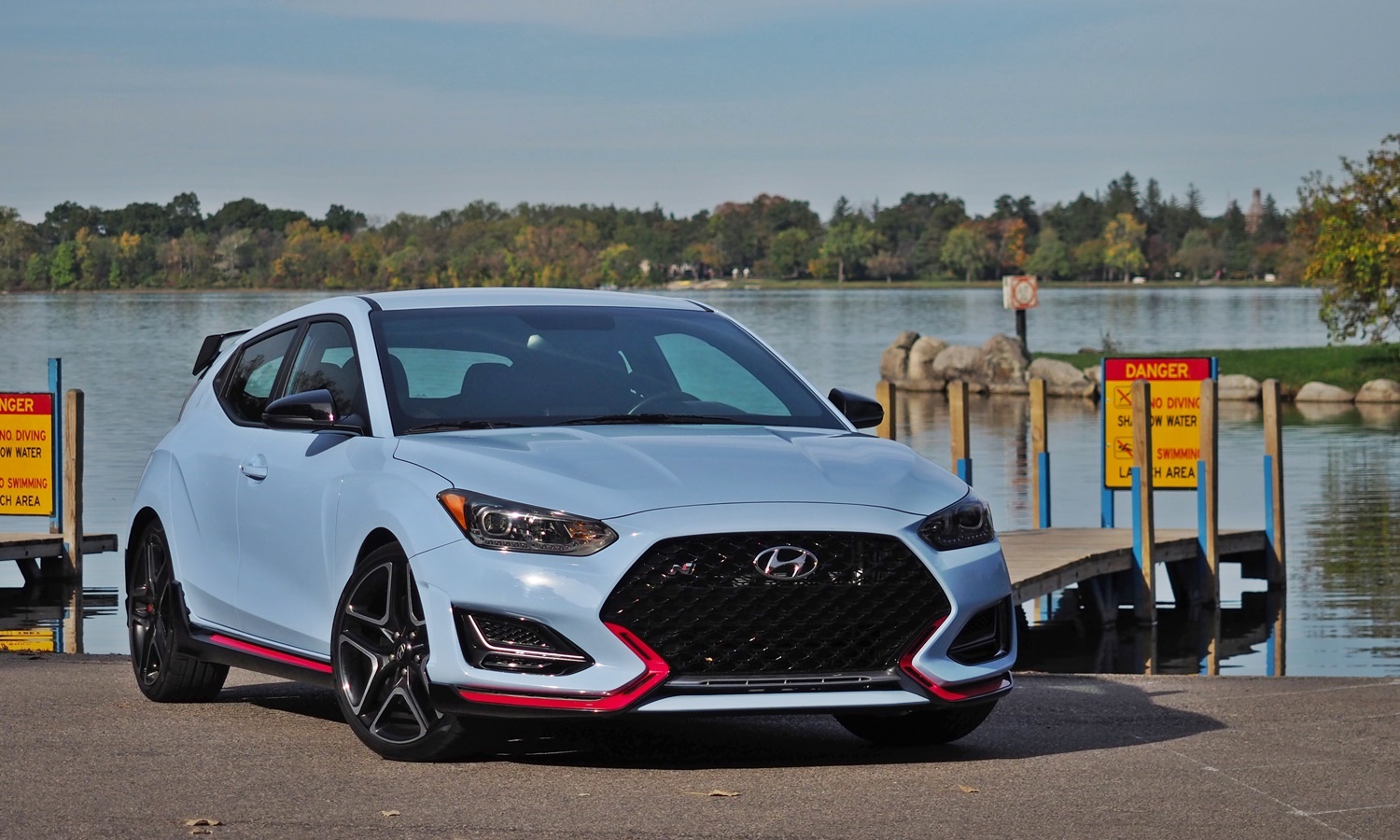 Veloster Reviews: Hyundai Veloster N front angle view
