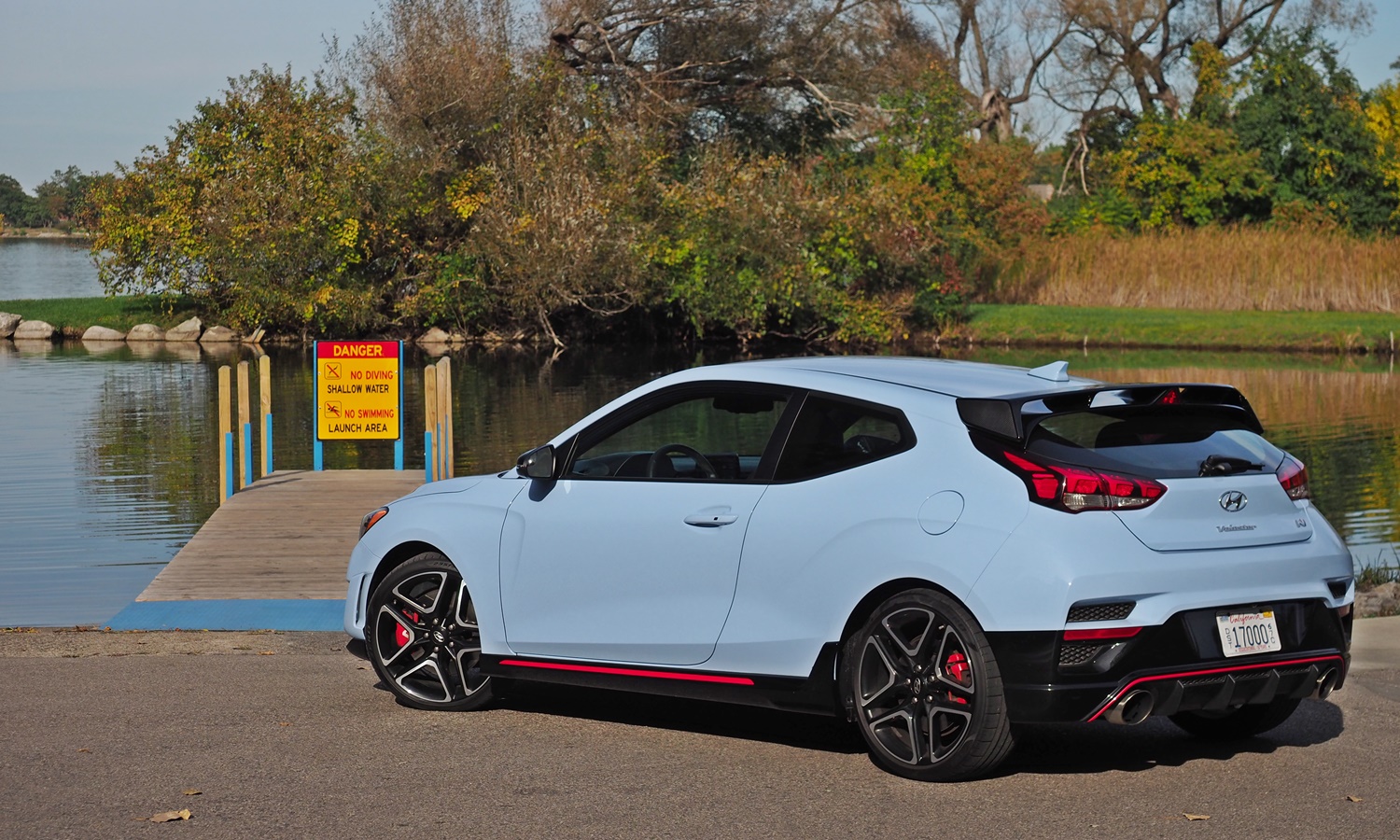 Veloster Reviews: Hyundai Veloster N rear quarter view