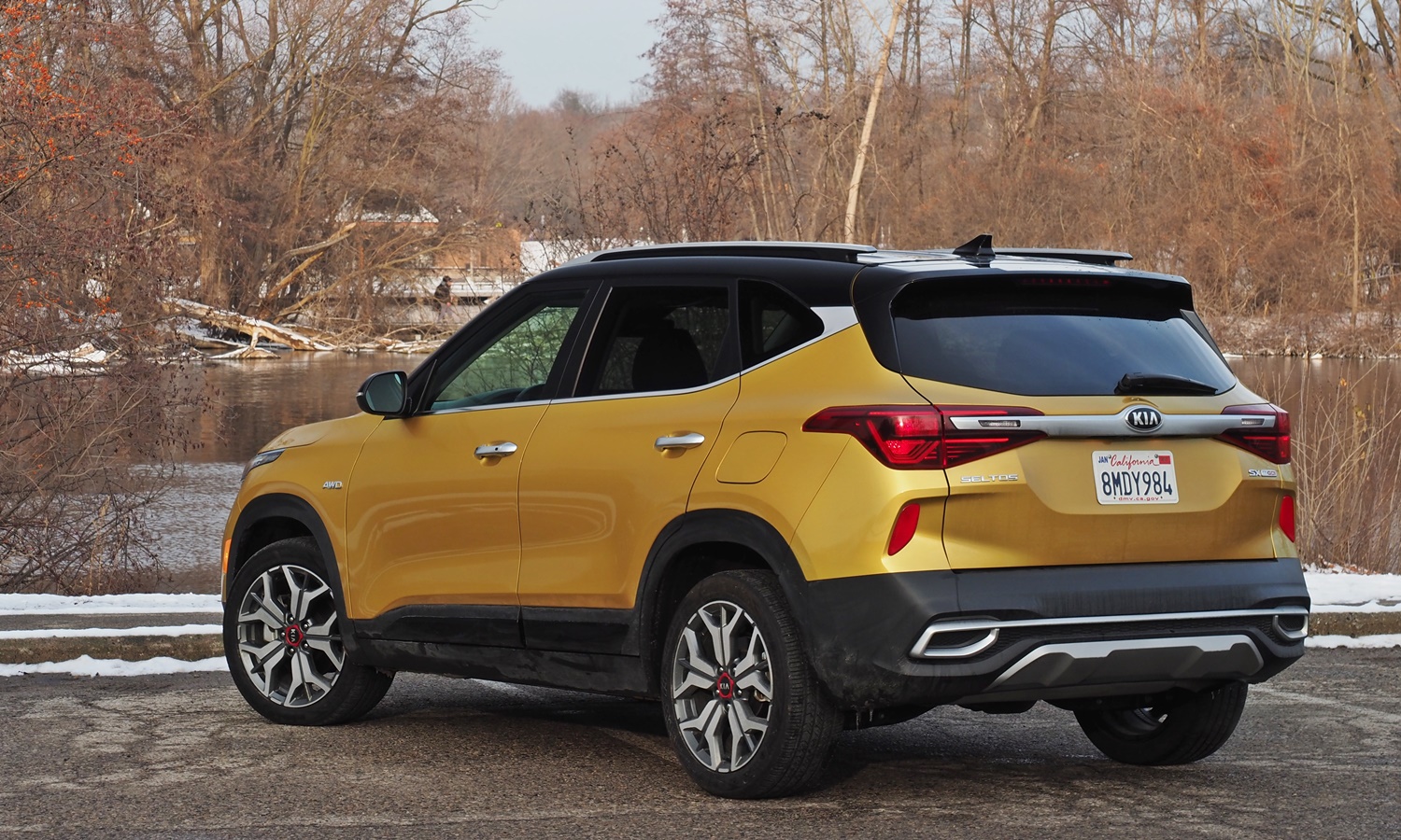 Seltos Reviews: Kia Seltos rear angle view