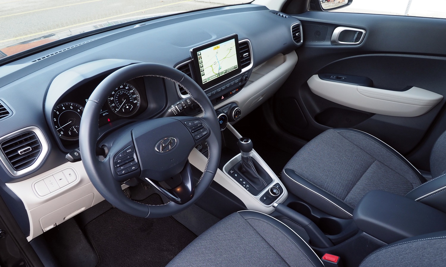 Venue Reviews: Hyundai Venue Denim interior