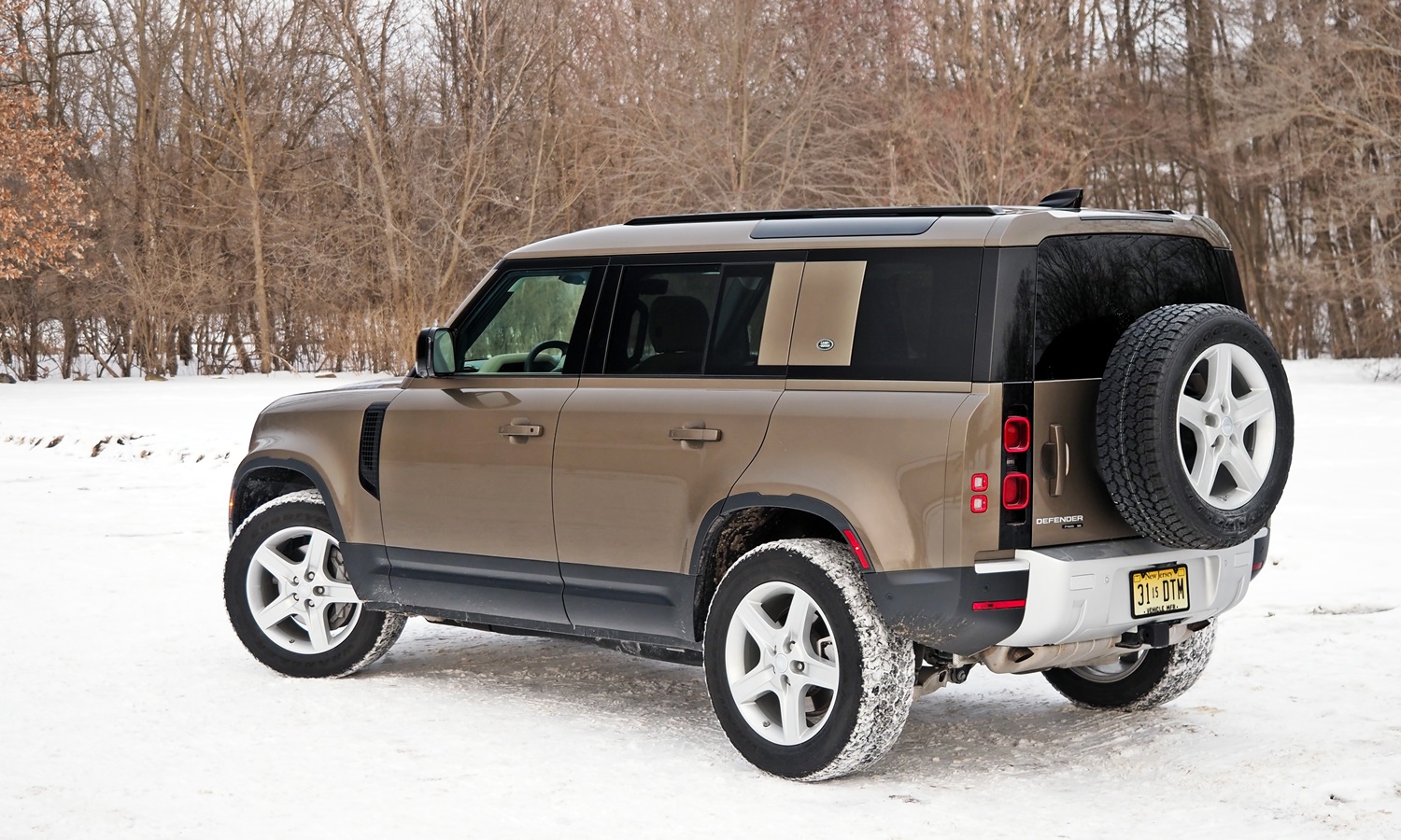Defender Reviews: Land Rover Defender 110 rear three-quarter view