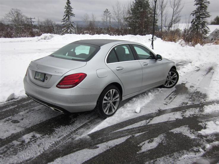 With four Goodyear snow tires, this car is awesome on snow and ice.